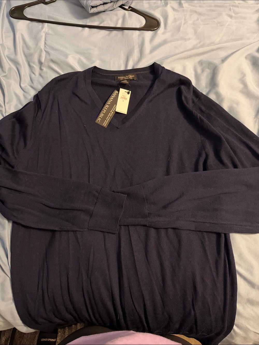 NWT Banana Republic Men's V-Neck Sweater - Navy Blue